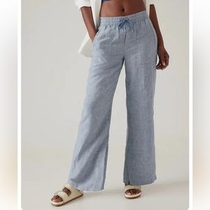 ATHLETA Retreat Linen Wide Leg Pant 16